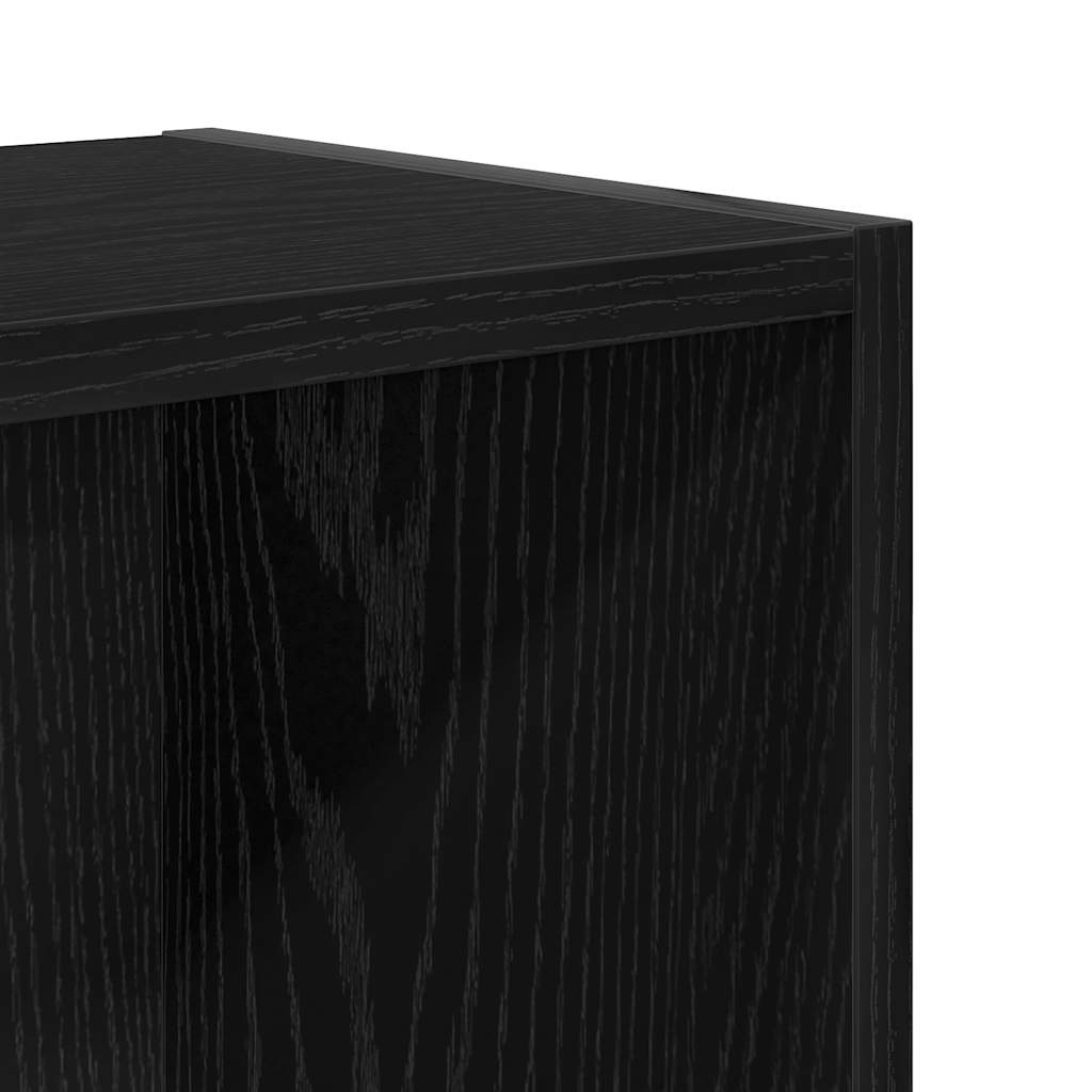 Bibliothèque chêne noir 31x24x52 cm bois d'ingénierie - XIOS