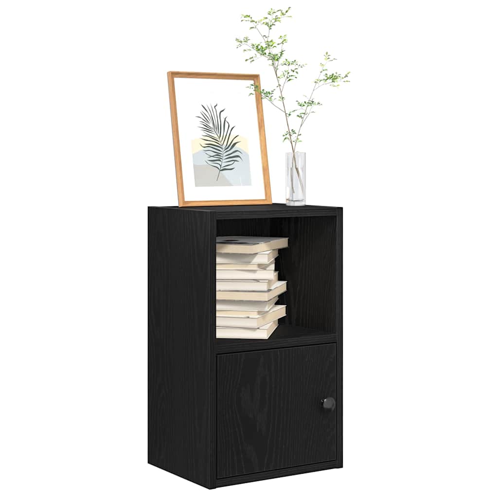 Bibliothèque chêne noir 31x24x52 cm bois d'ingénierie - XIOS