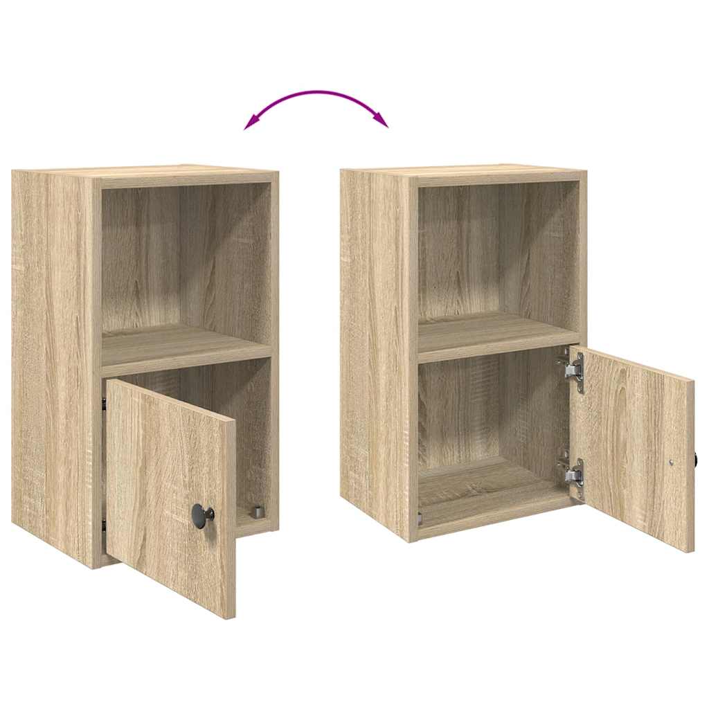 Bibliothèque chêne sonoma 31x24x52 cm bois d'ingénierie - XIOS