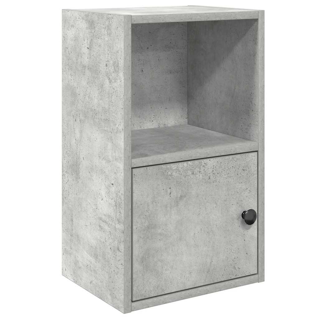 Bibliothèque gris béton 31x24x52 cm bois d'ingénierie - XIOS