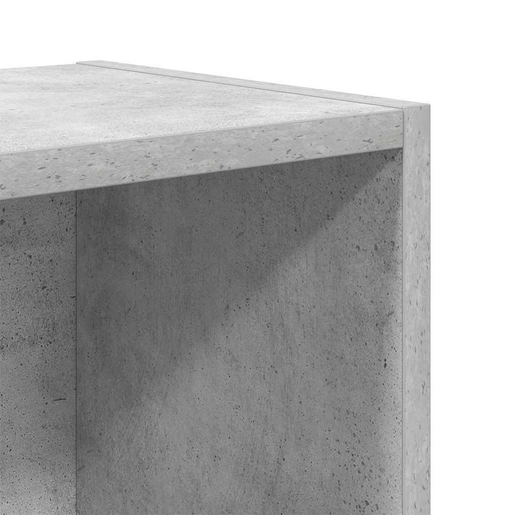 Bibliothèque gris béton 31x24x52 cm bois d'ingénierie - XIOS