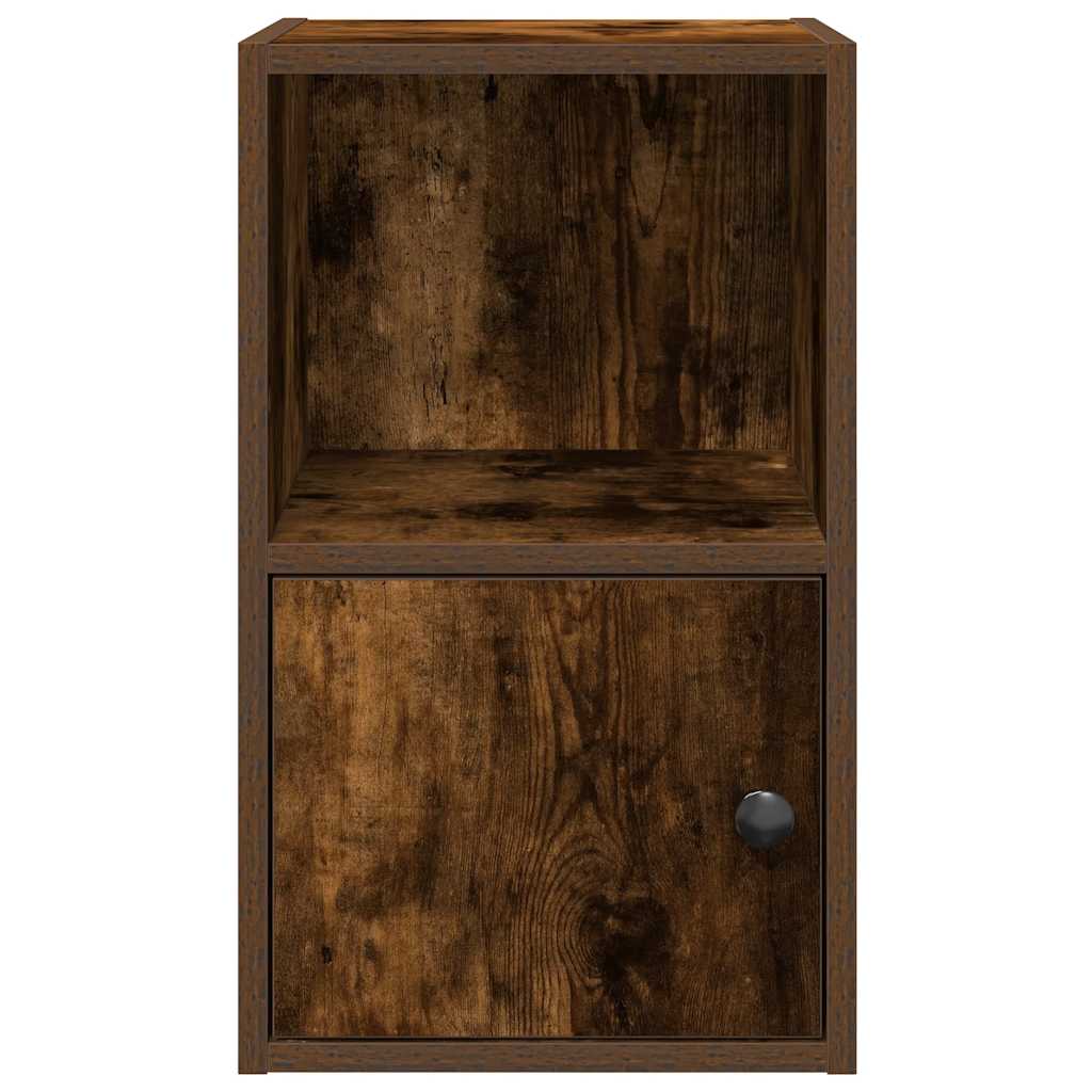 Bibliothèque chêne fumé 31x24x52 cm bois d'ingénierie - XIOS