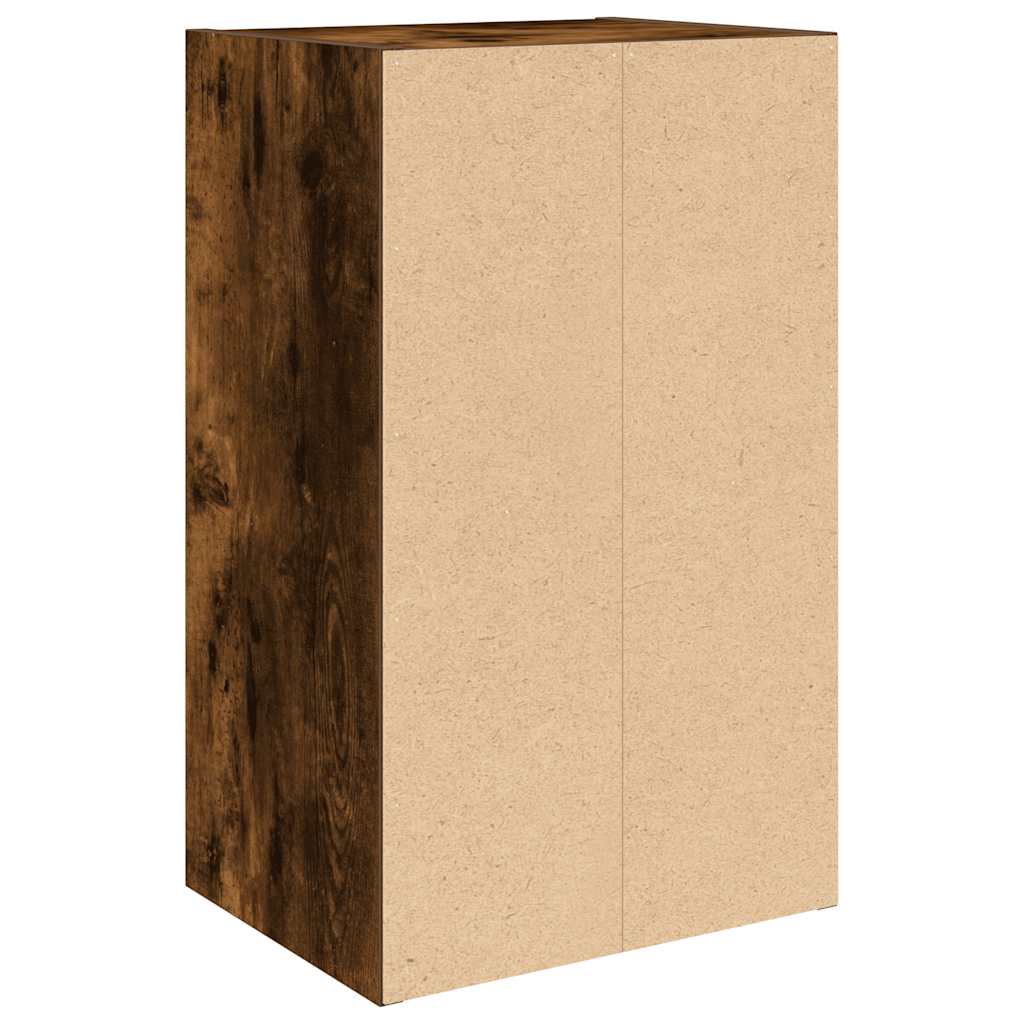 Bibliothèque chêne fumé 31x24x52 cm bois d'ingénierie - XIOS