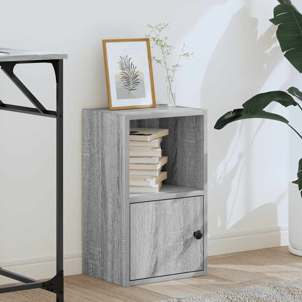 Bibliothèque sonoma gris 31x24x52 cm bois d'ingénierie - XIOS