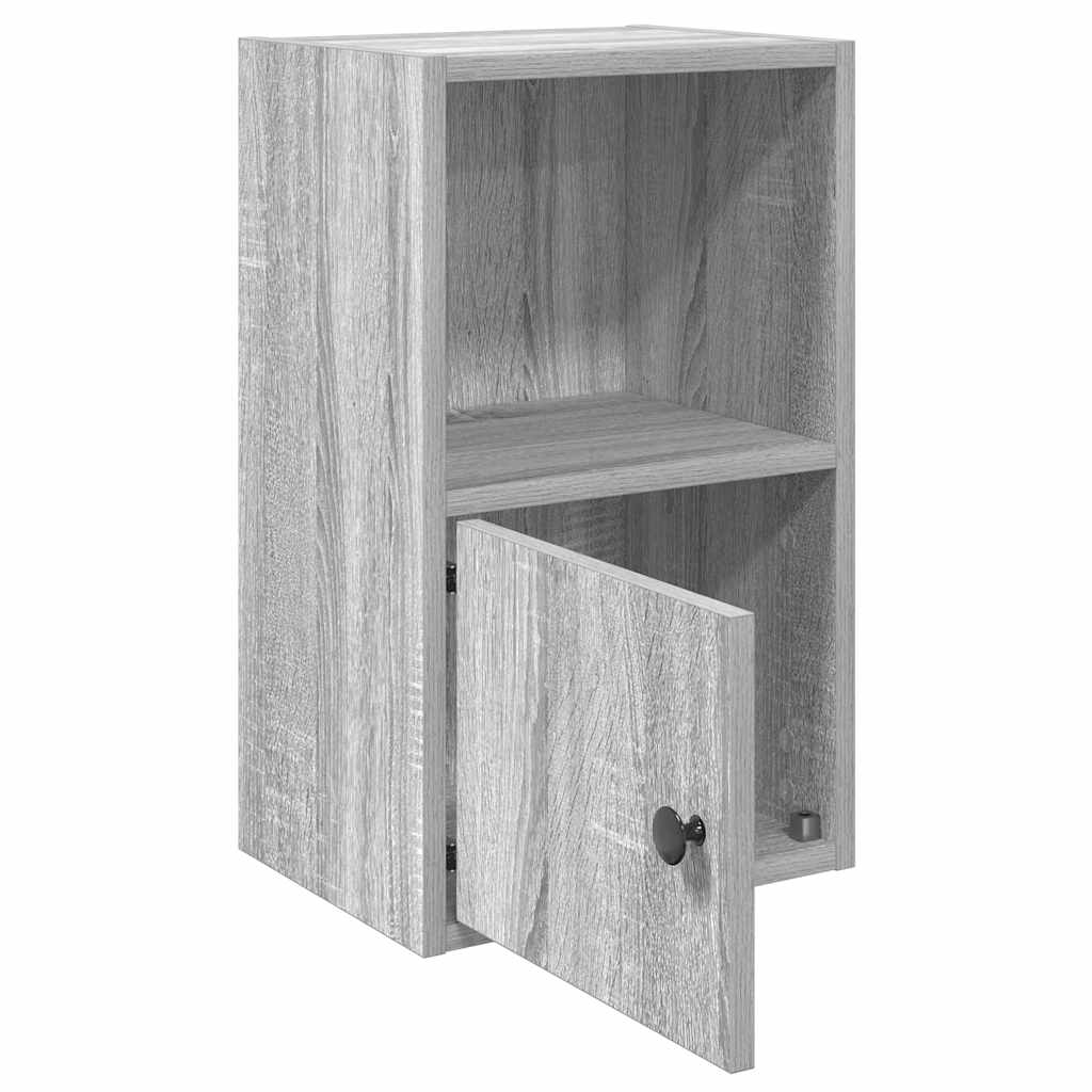 Bibliothèque sonoma gris 31x24x52 cm bois d'ingénierie - XIOS