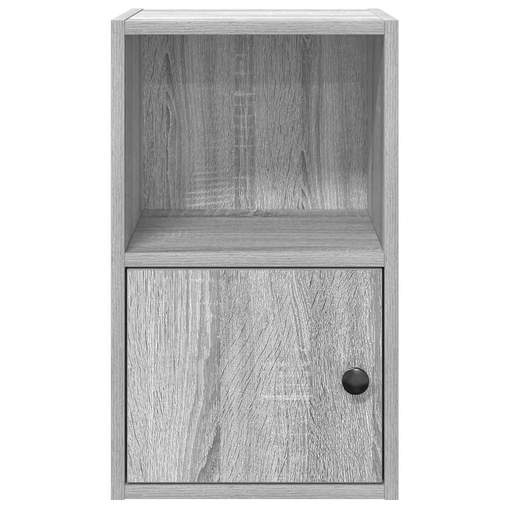 Bibliothèque sonoma gris 31x24x52 cm bois d'ingénierie - XIOS