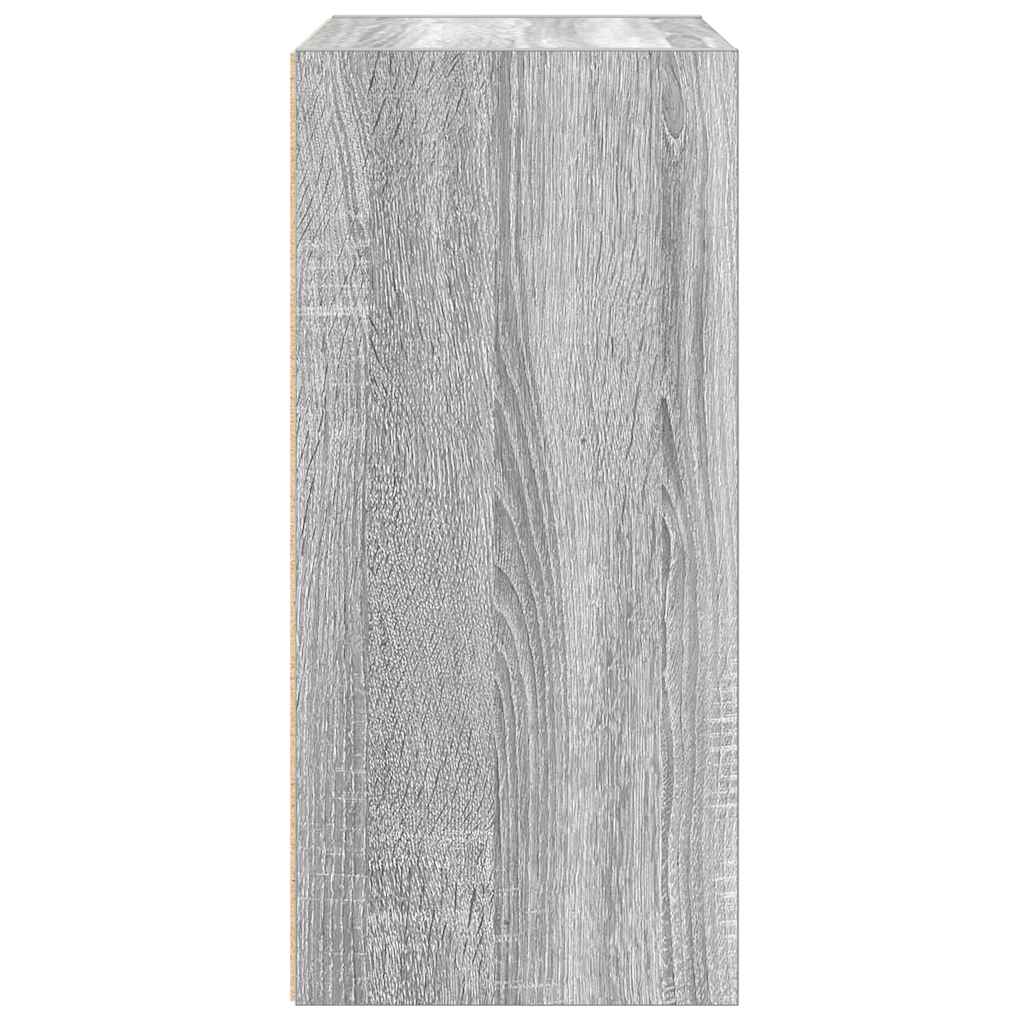Bibliothèque sonoma gris 31x24x52 cm bois d'ingénierie - XIOS