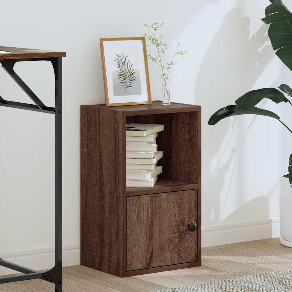 Bibliothèque chêne marron 31x24x52 cm bois d'ingénierie - XIOS
