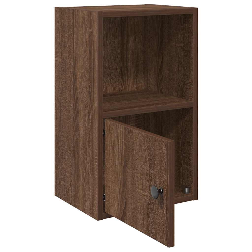 Bibliothèque chêne marron 31x24x52 cm bois d'ingénierie - XIOS