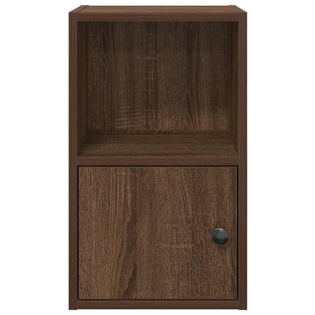 Bibliothèque chêne marron 31x24x52 cm bois d'ingénierie - XIOS