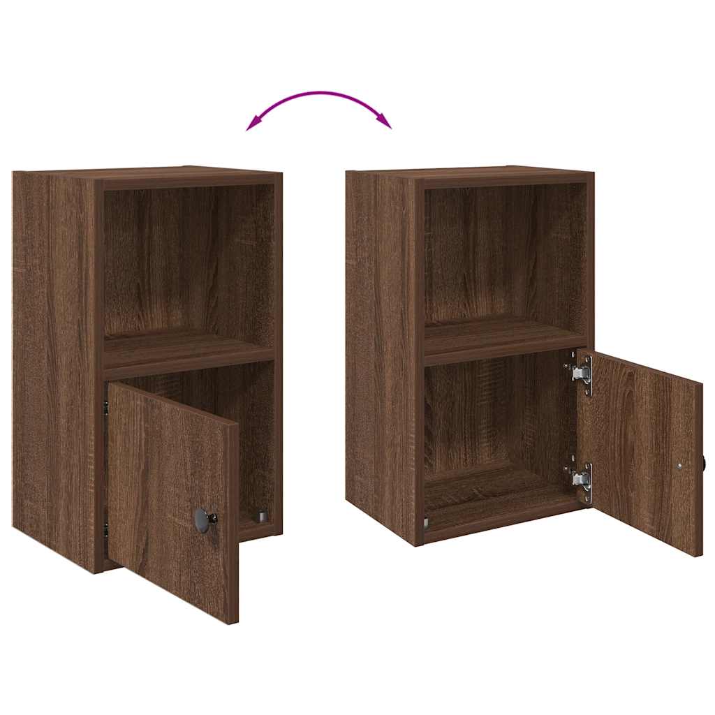 Bibliothèque chêne marron 31x24x52 cm bois d'ingénierie - XIOS
