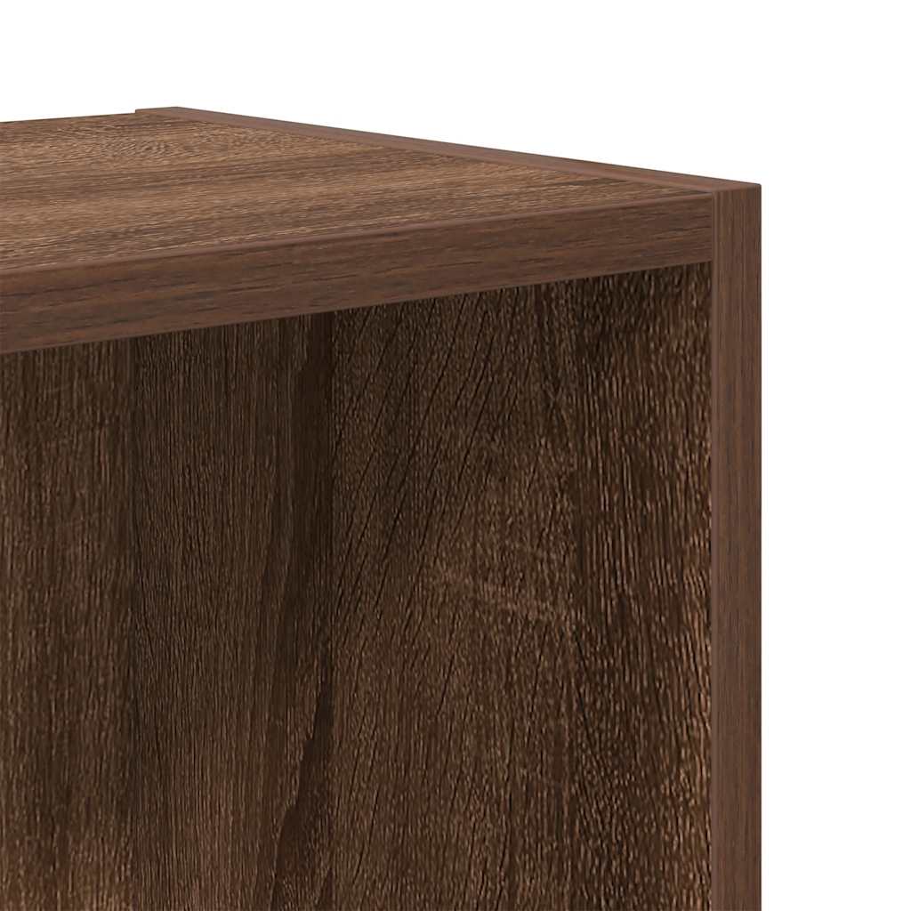 Bibliothèque chêne marron 31x24x52 cm bois d'ingénierie - XIOS