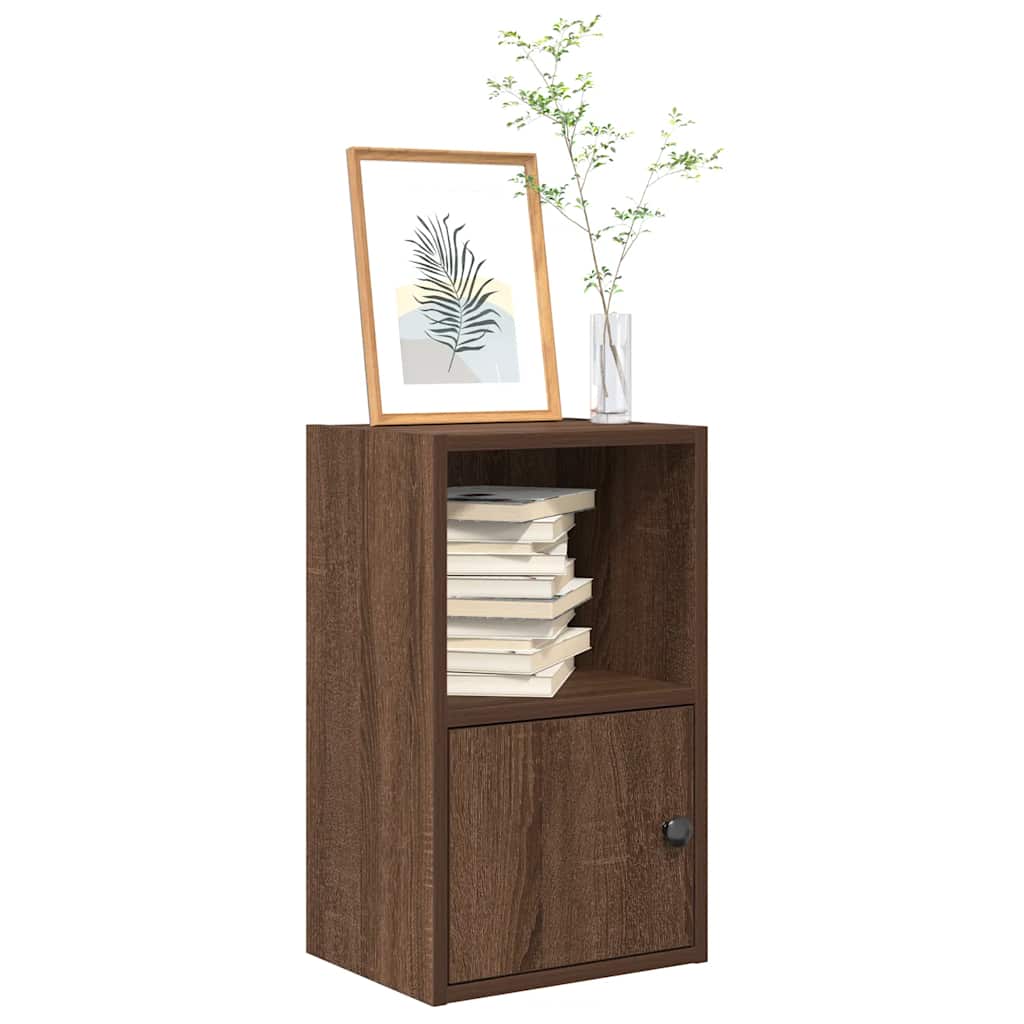 Bibliothèque chêne marron 31x24x52 cm bois d'ingénierie - XIOS