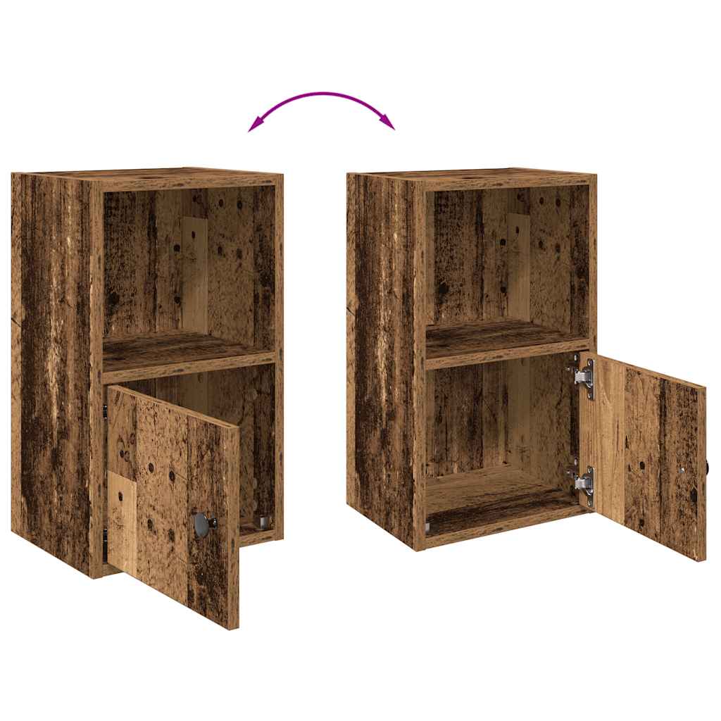 Bibliothèque vieux bois 31x24x52 cm bois d'ingénierie - XIOS