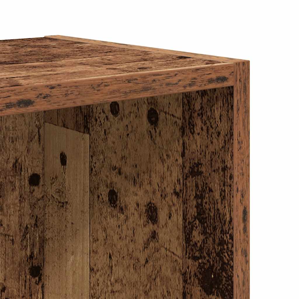 Bibliothèque vieux bois 31x24x52 cm bois d'ingénierie - XIOS