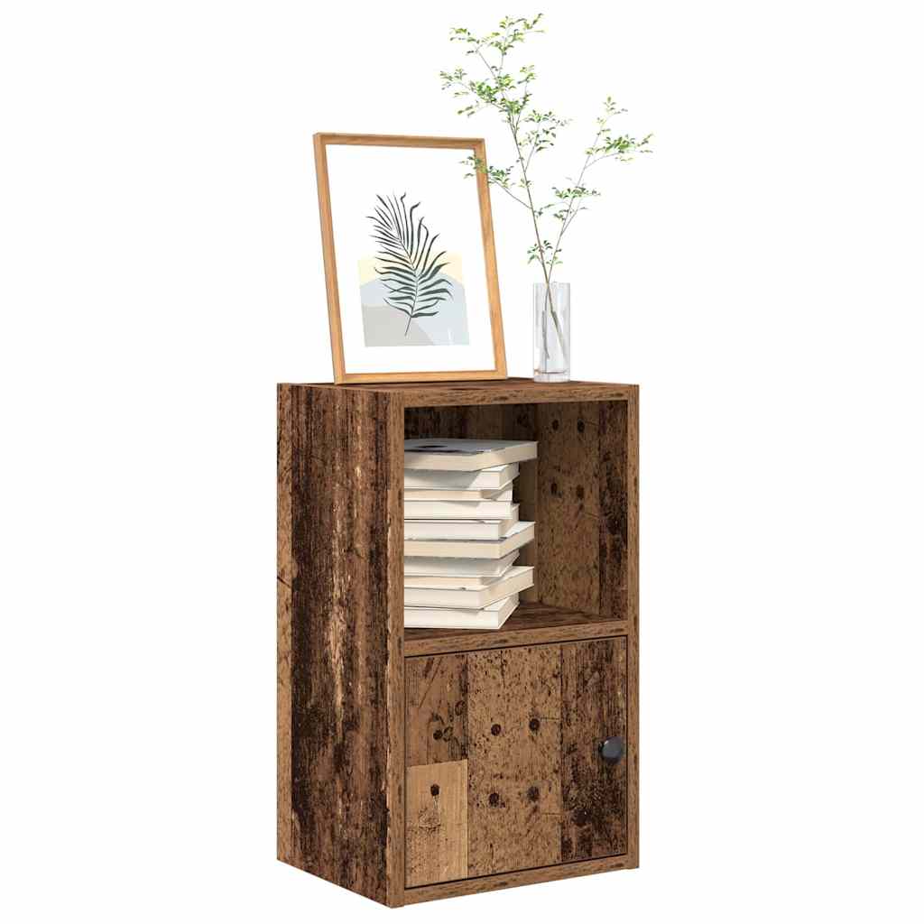 Bibliothèque vieux bois 31x24x52 cm bois d'ingénierie - XIOS