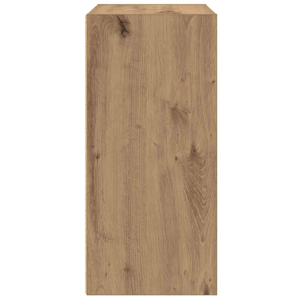 Bibliothèque chêne artisanal 31x24x52 cm bois d'ingénierie - XIOS