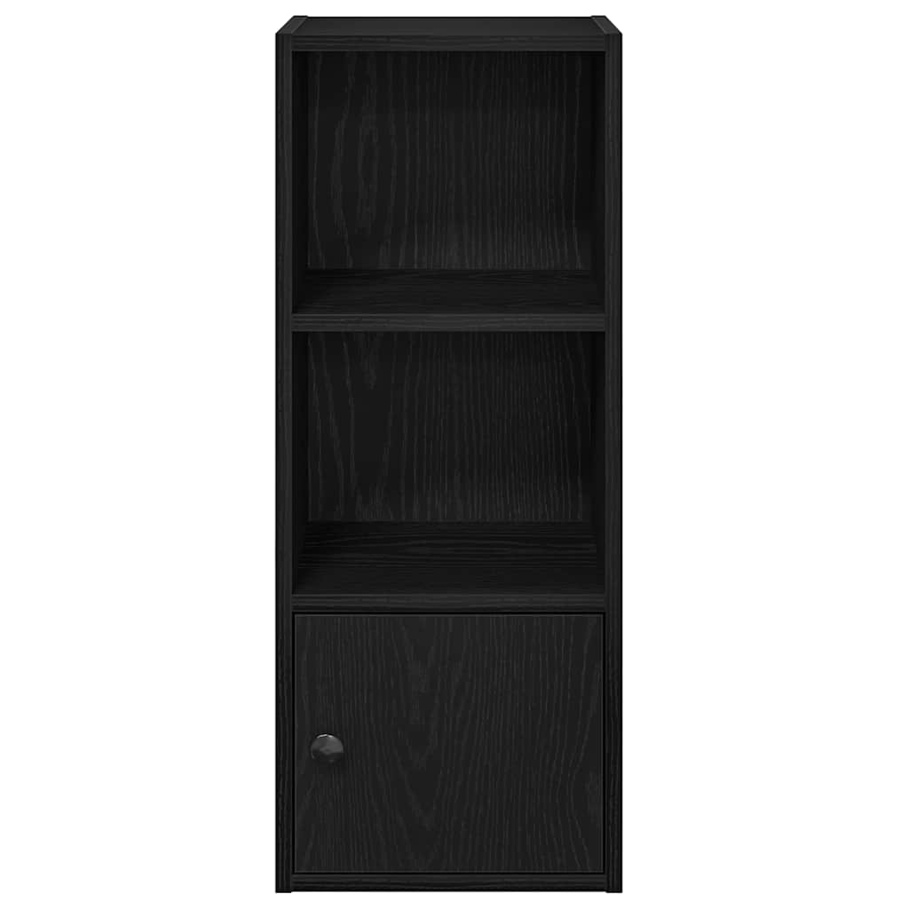 Bibliothèque chêne noir 31x24x77 cm bois d'ingénierie - XIOS