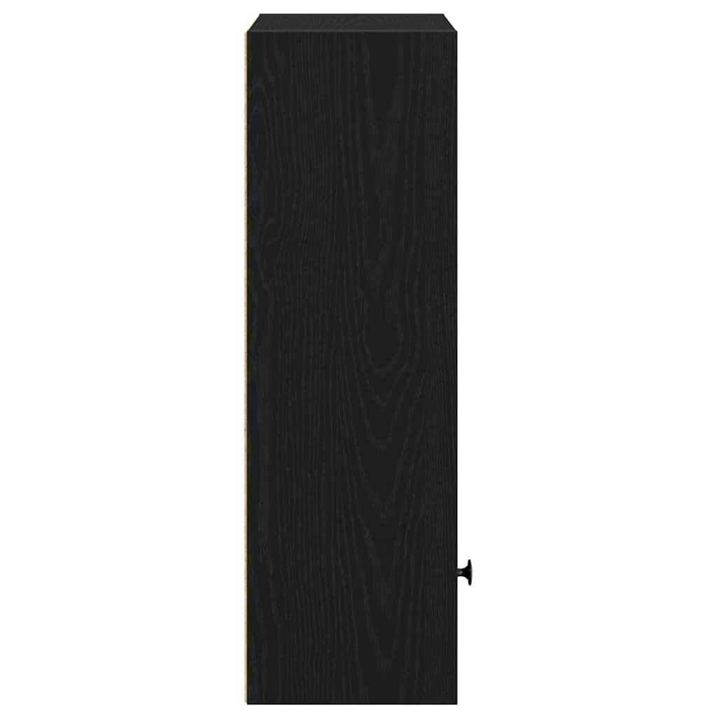 Bibliothèque chêne noir 31x24x77 cm bois d'ingénierie - XIOS