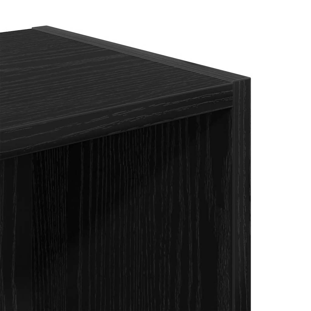 Bibliothèque chêne noir 31x24x77 cm bois d'ingénierie - XIOS