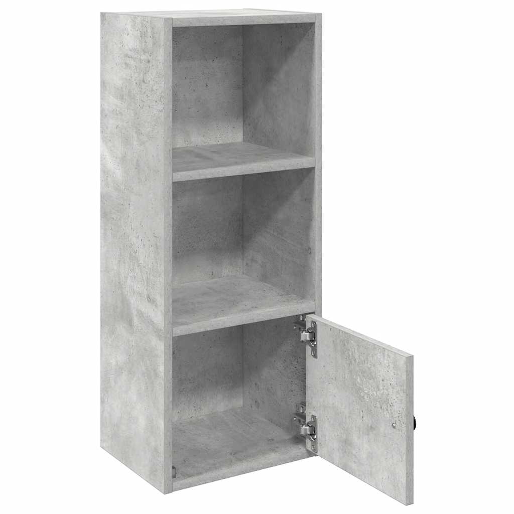 Bibliothèque gris béton 31x24x77 cm bois d'ingénierie - XIOS