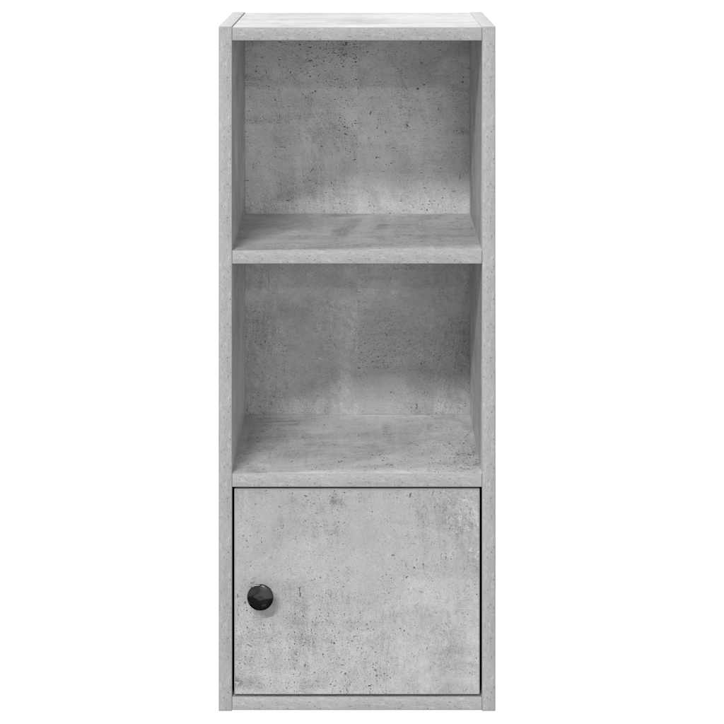 Bibliothèque gris béton 31x24x77 cm bois d'ingénierie - XIOS