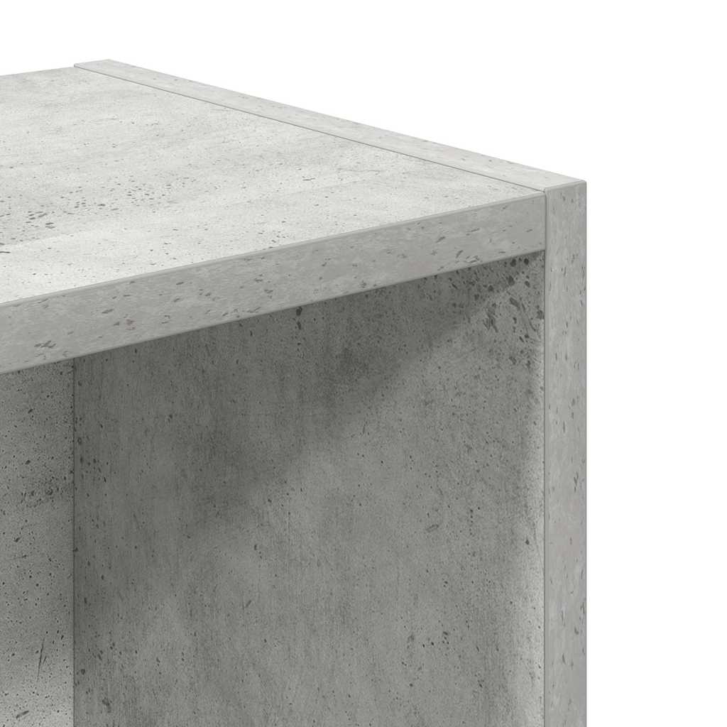 Bibliothèque gris béton 31x24x77 cm bois d'ingénierie - XIOS