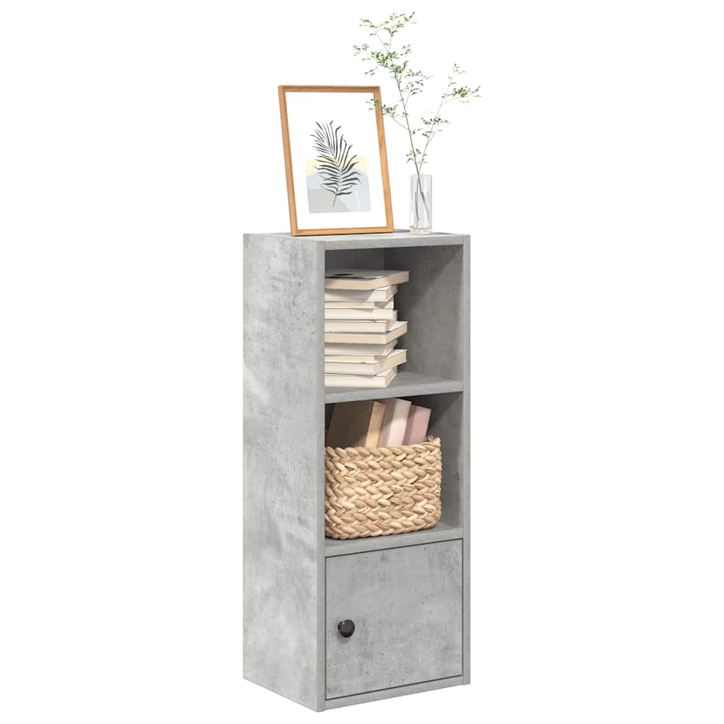 Bibliothèque gris béton 31x24x77 cm bois d'ingénierie - XIOS