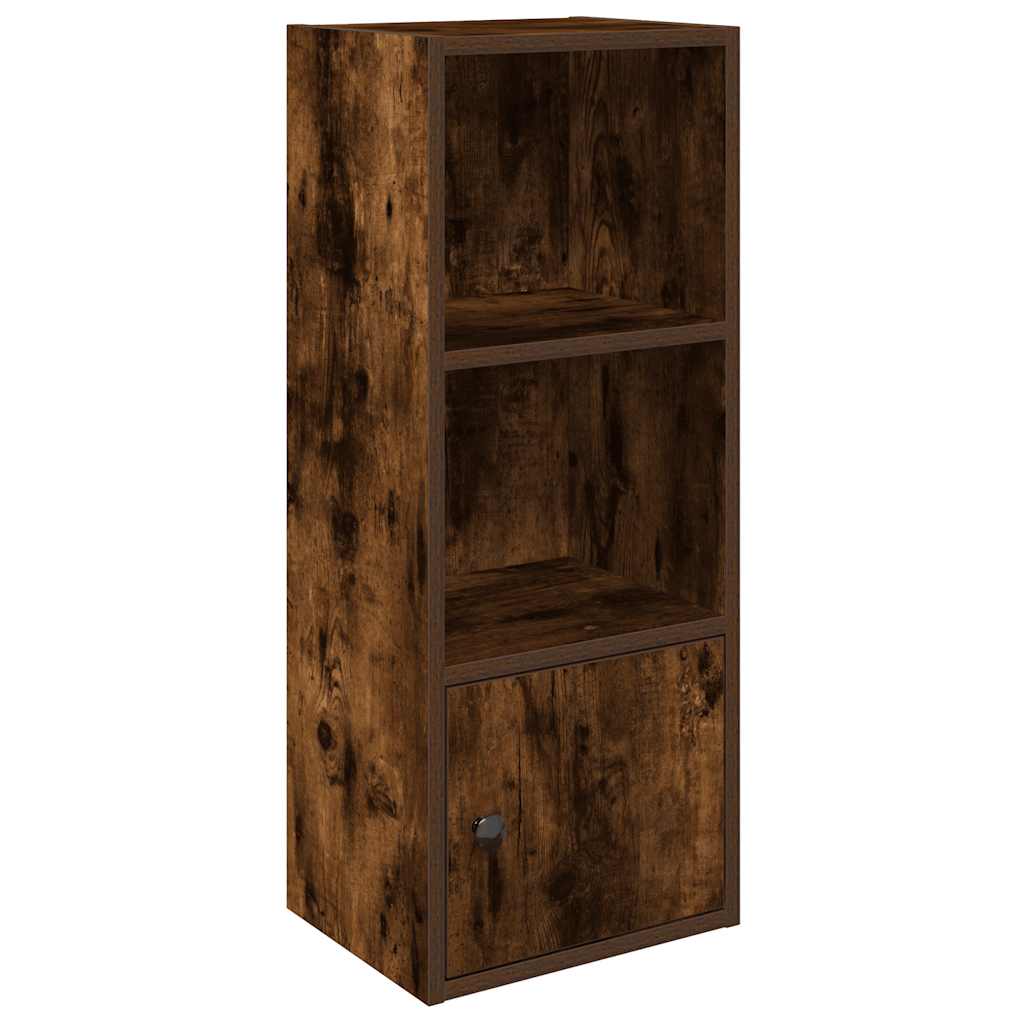 Bibliothèque chêne fumé 31x24x77 cm bois d'ingénierie - XIOS