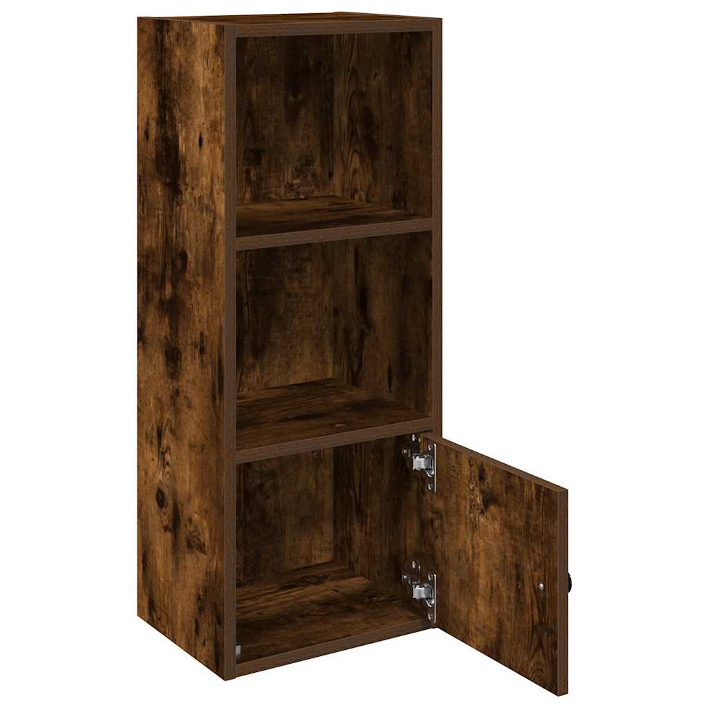 Bibliothèque chêne fumé 31x24x77 cm bois d'ingénierie - XIOS