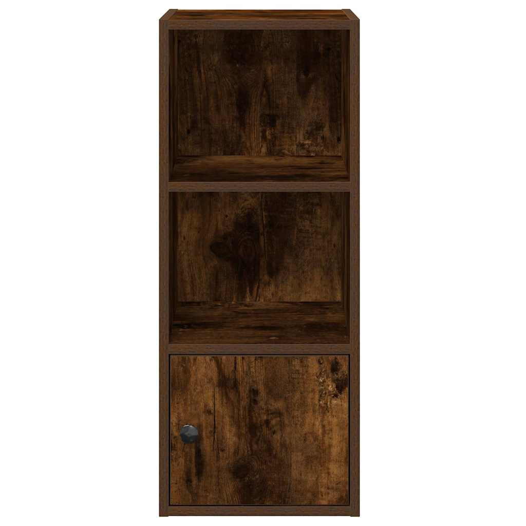 Bibliothèque chêne fumé 31x24x77 cm bois d'ingénierie - XIOS