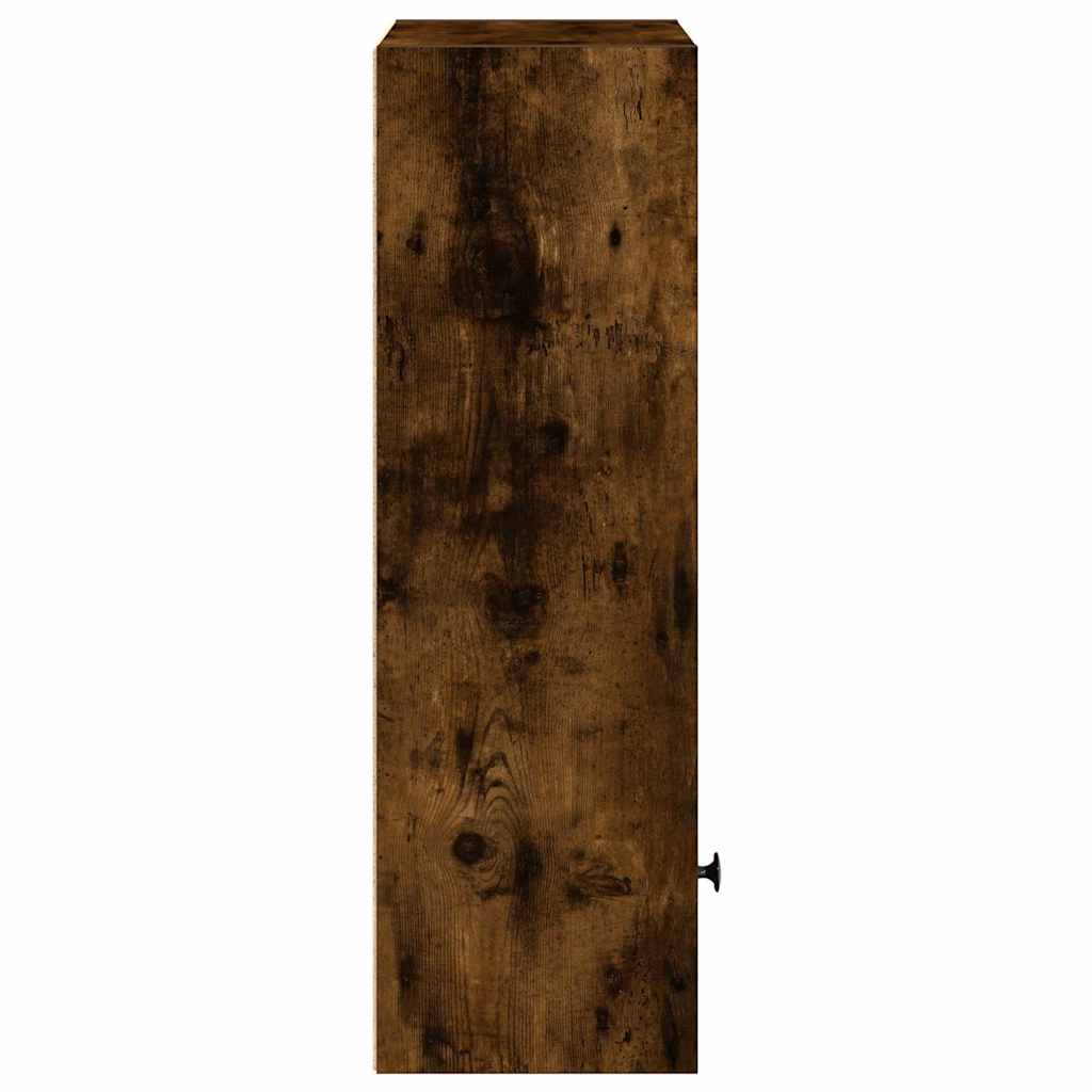 Bibliothèque chêne fumé 31x24x77 cm bois d'ingénierie - XIOS