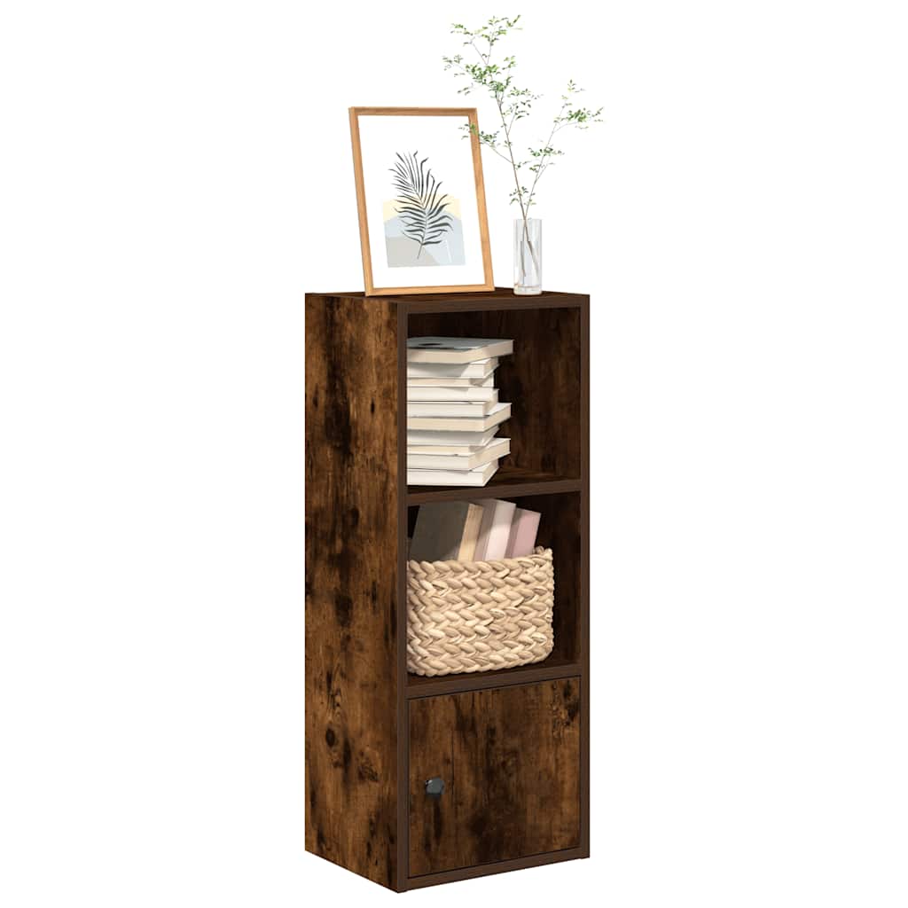 Bibliothèque chêne fumé 31x24x77 cm bois d'ingénierie - XIOS