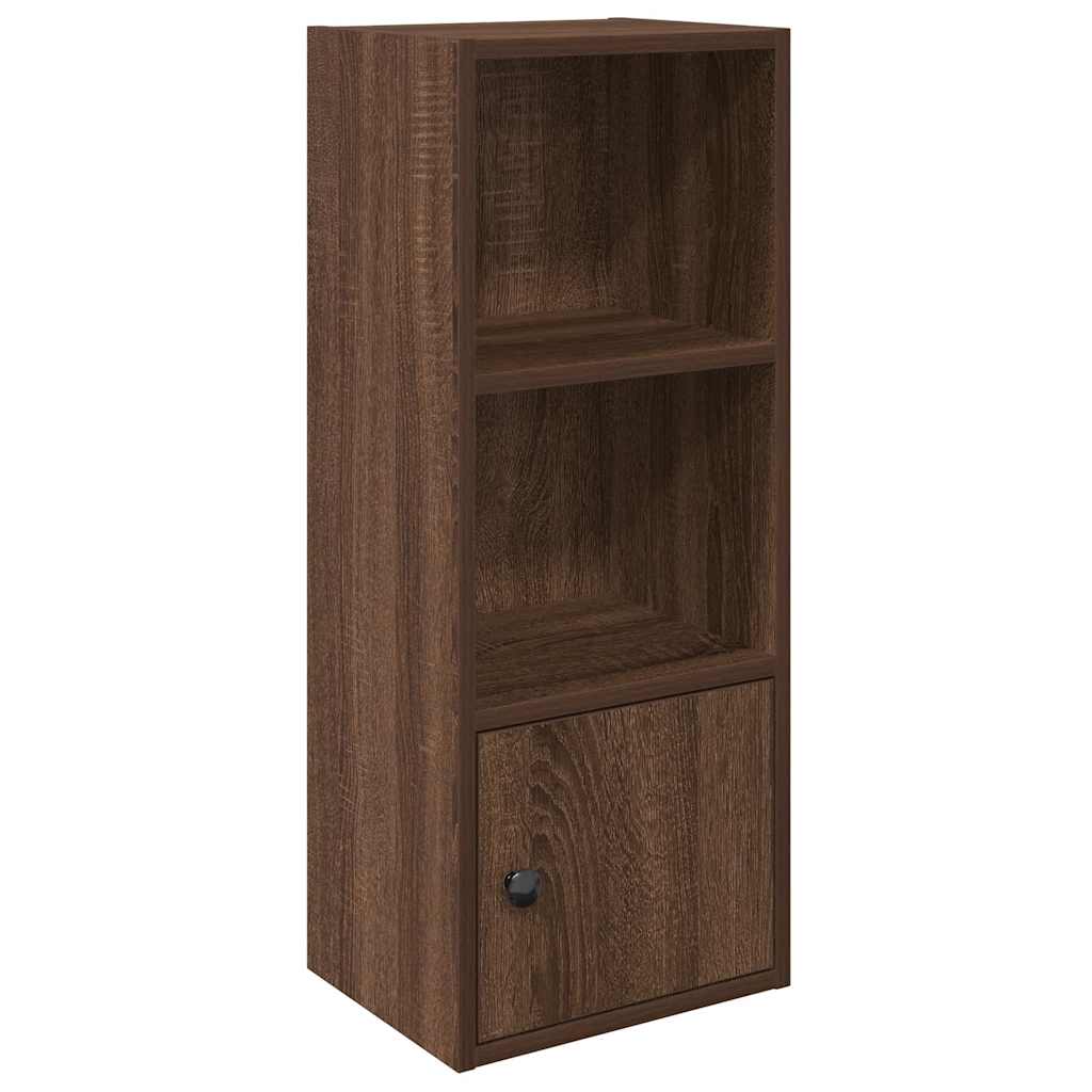 Bibliothèque chêne marron 31x24x77 cm bois d'ingénierie - XIOS