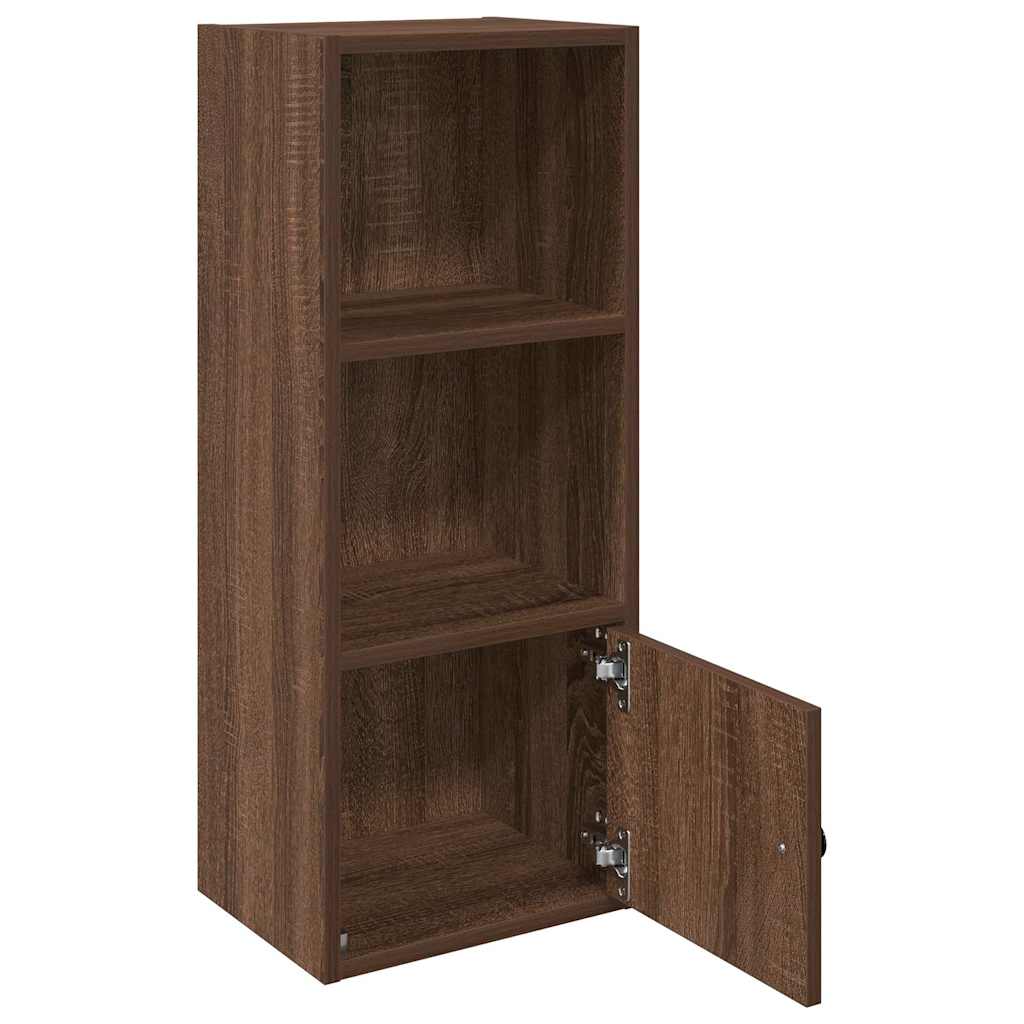 Bibliothèque chêne marron 31x24x77 cm bois d'ingénierie - XIOS