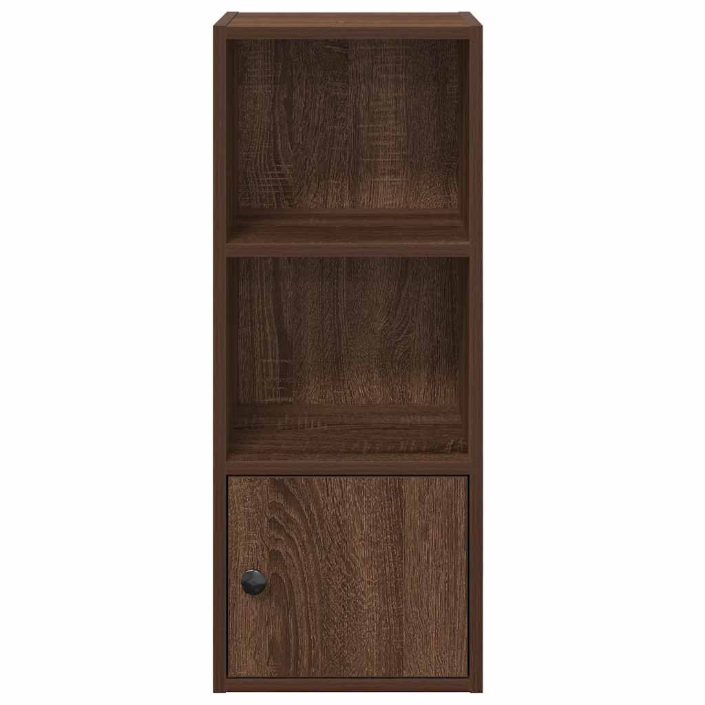 Bibliothèque chêne marron 31x24x77 cm bois d'ingénierie - XIOS