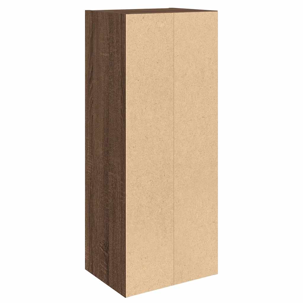 Bibliothèque chêne marron 31x24x77 cm bois d'ingénierie - XIOS