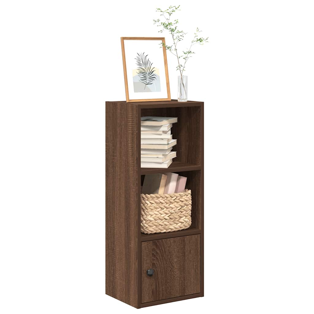 Bibliothèque chêne marron 31x24x77 cm bois d'ingénierie - XIOS