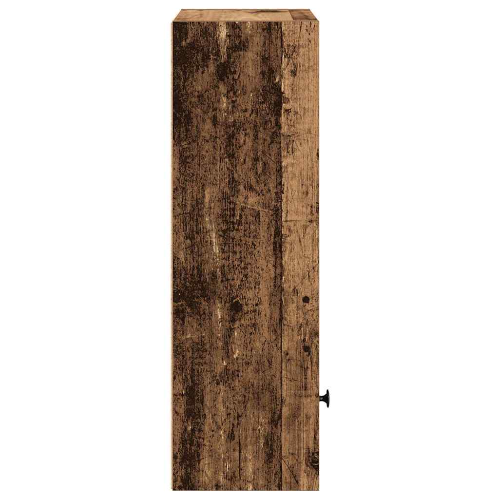 Bibliothèque vieux bois 31x24x77 cm bois d'ingénierie - XIOS