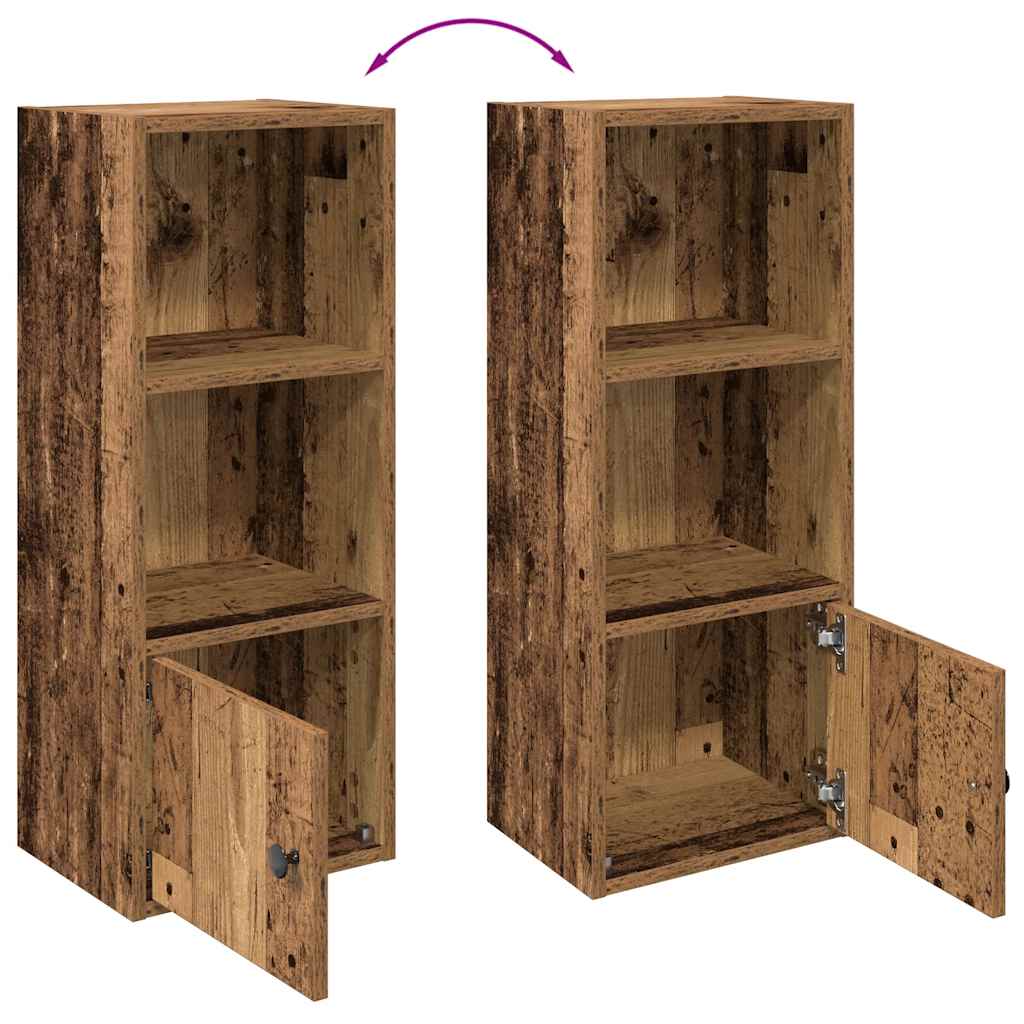 Bibliothèque vieux bois 31x24x77 cm bois d'ingénierie - XIOS