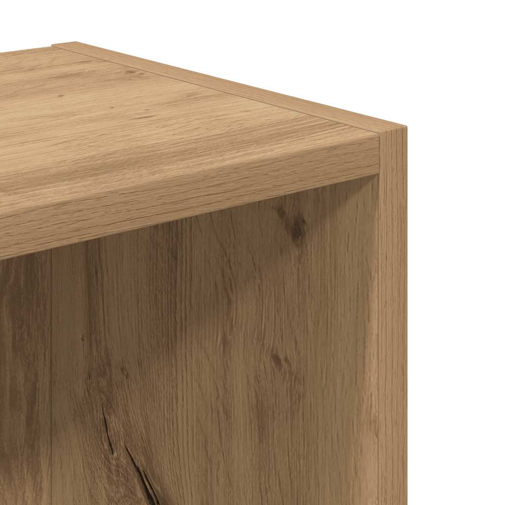 Bibliothèque chêne artisanal 31x24x77 cm bois d'ingénierie - XIOS