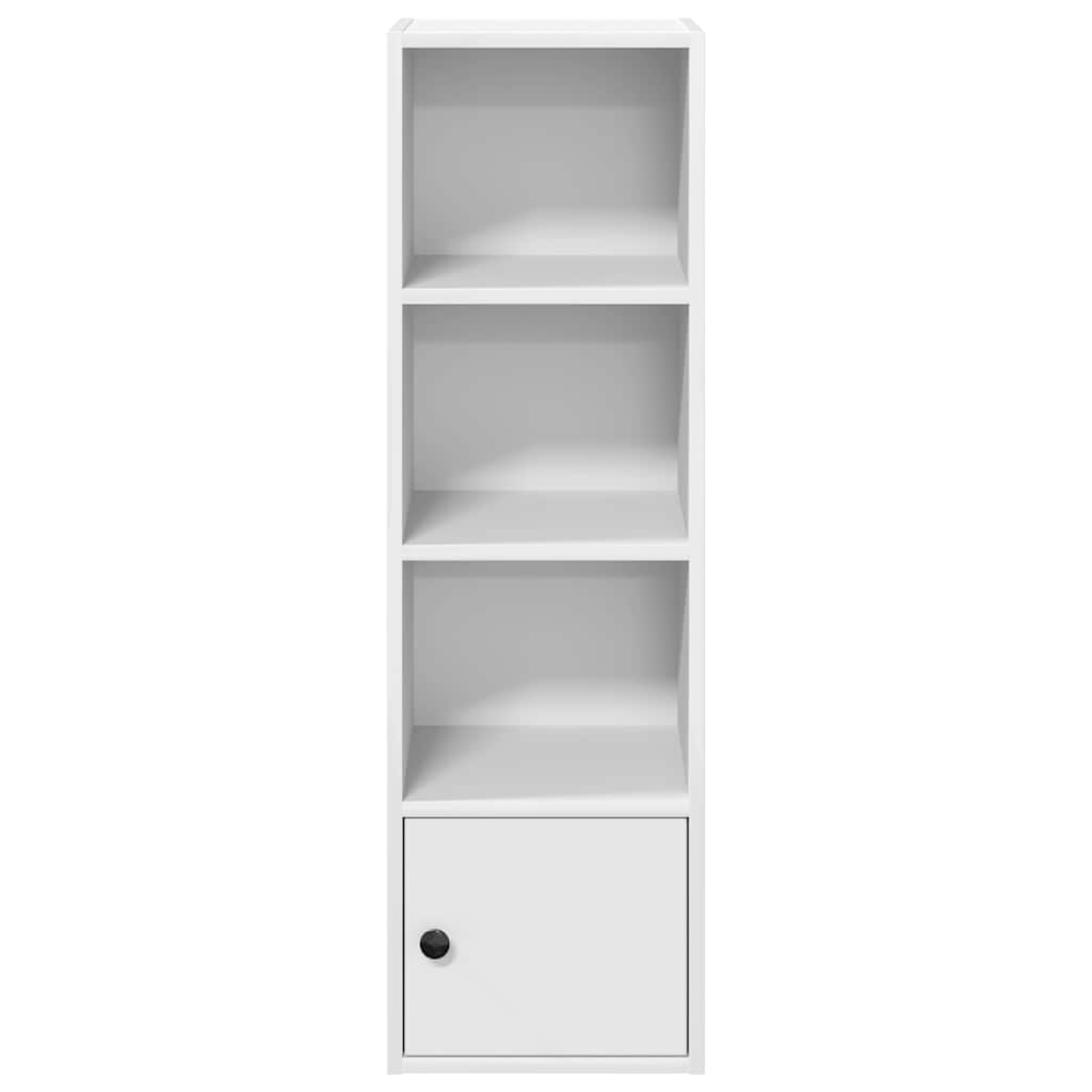Bibliothèque blanc 31x24x102 cm bois d'ingénierie - XIOS