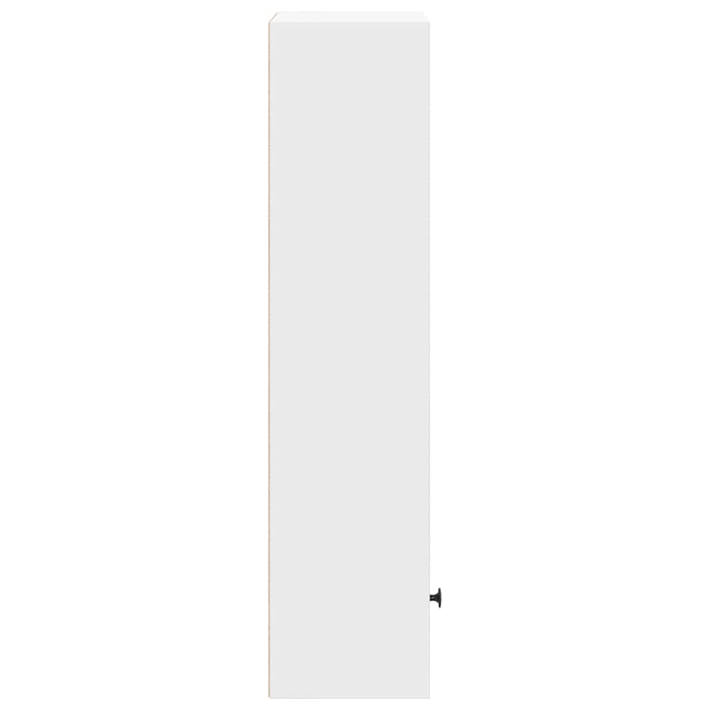 Bibliothèque blanc 31x24x102 cm bois d'ingénierie - XIOS