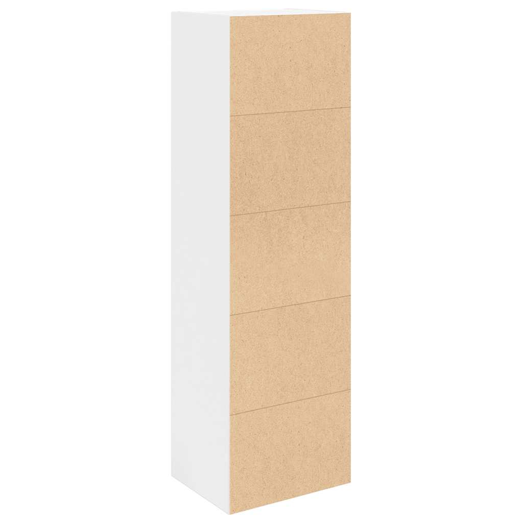 Bibliothèque blanc 31x24x102 cm bois d'ingénierie - XIOS