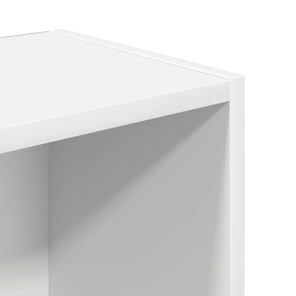 Bibliothèque blanc 31x24x102 cm bois d'ingénierie - XIOS