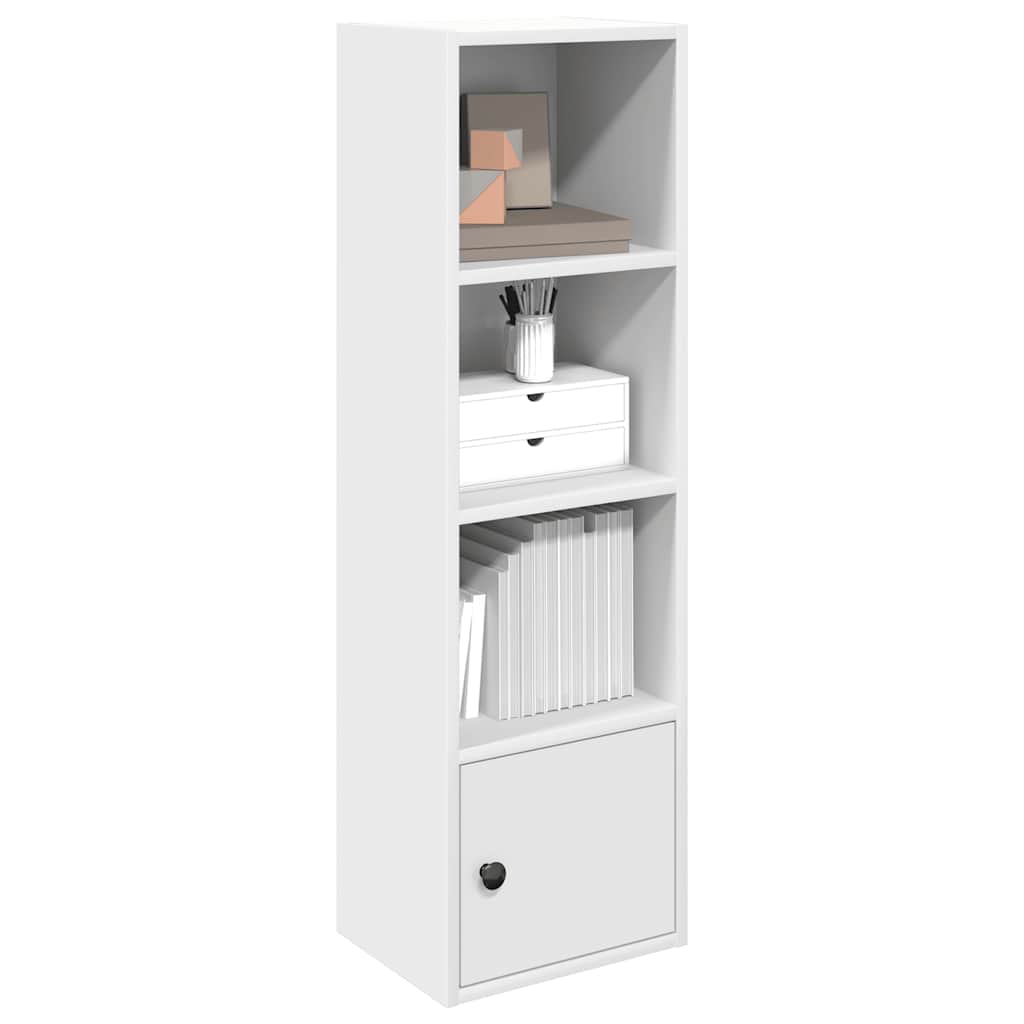 Bibliothèque blanc 31x24x102 cm bois d'ingénierie - XIOS