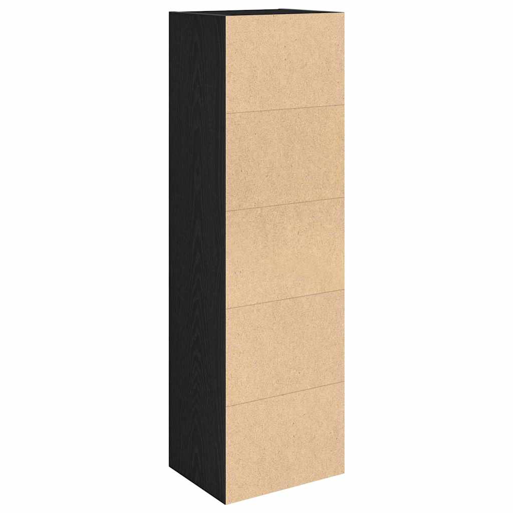 Bibliothèque chêne noir 31x24x102 cm bois d'ingénierie - XIOS