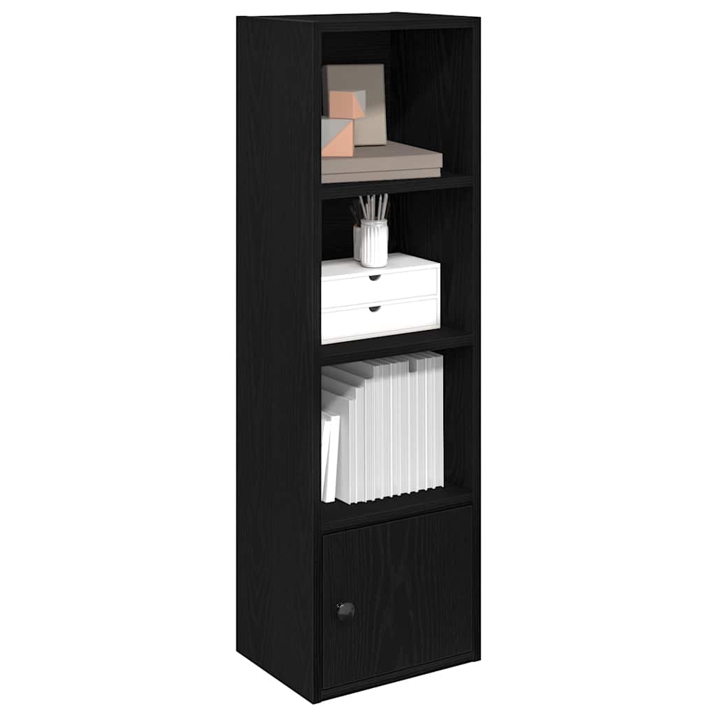 Bibliothèque chêne noir 31x24x102 cm bois d'ingénierie - XIOS