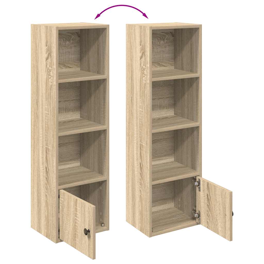 Bibliothèque chêne sonoma 31x24x102 cm bois d'ingénierie - XIOS