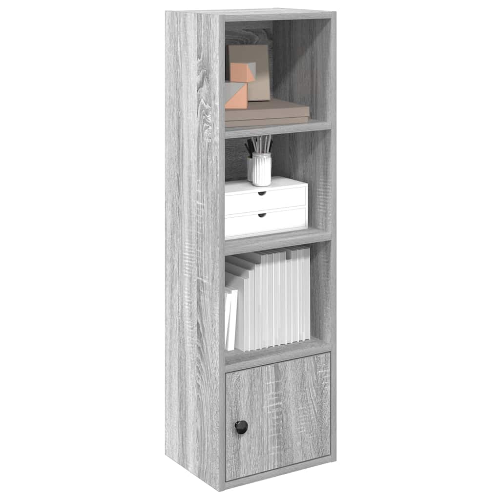Bibliothèque sonoma gris 31x24x102 cm bois d'ingénierie - XIOS